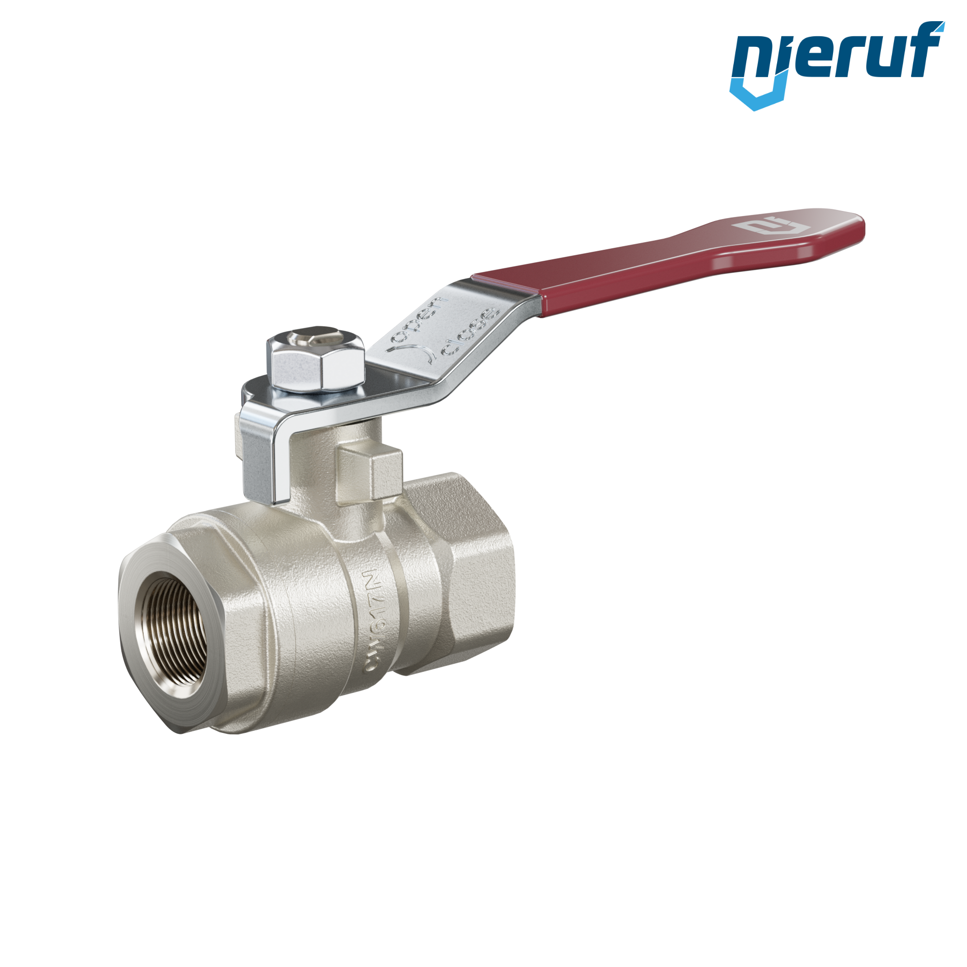 valvola a sfera a 2 vie DN8 - 1/4" pollici GK01 entrambi i lati con filettatura interna