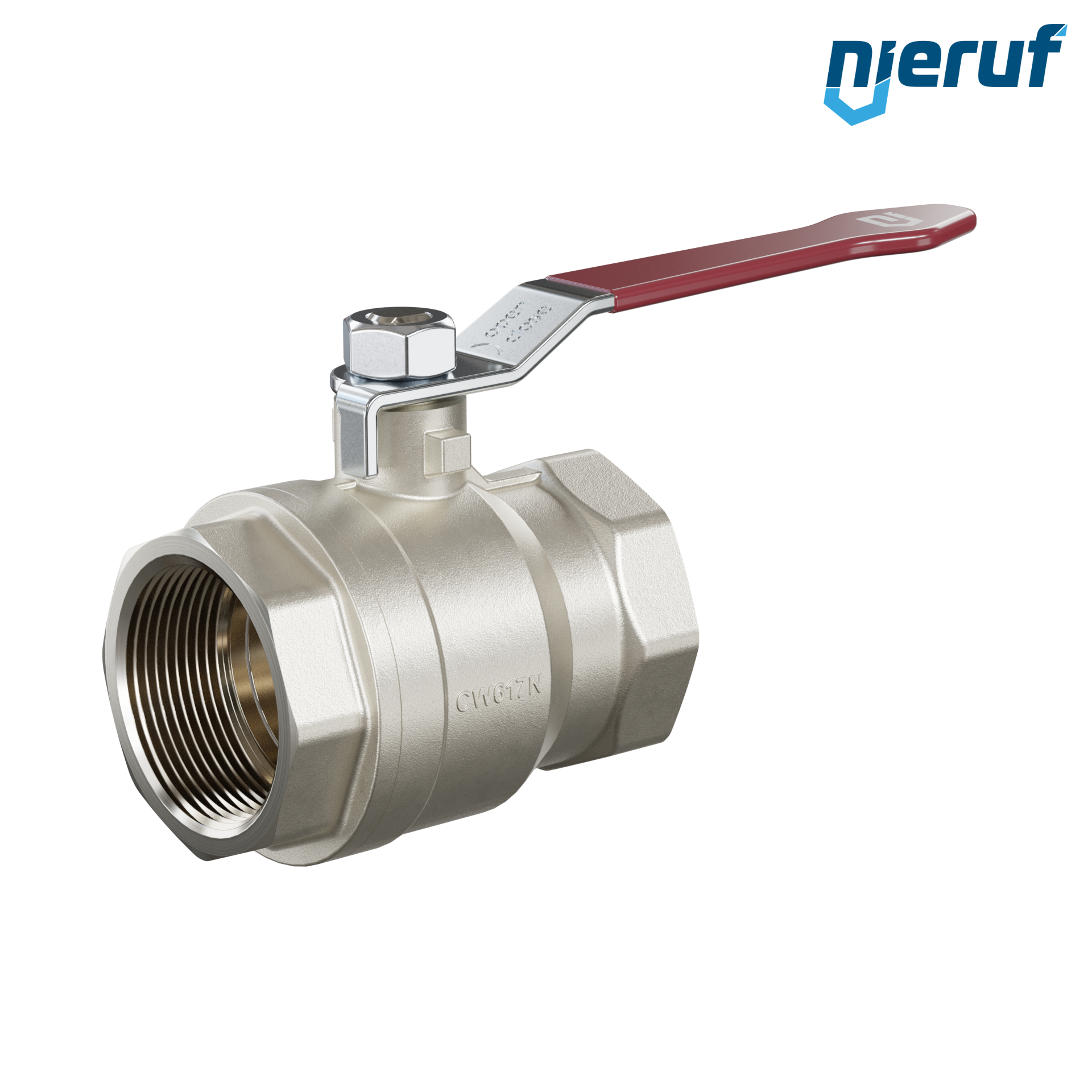 valvola a sfera a 2 vie DN32 - 1 1/4" pollici GK01 entrambi i lati con filettatura interna