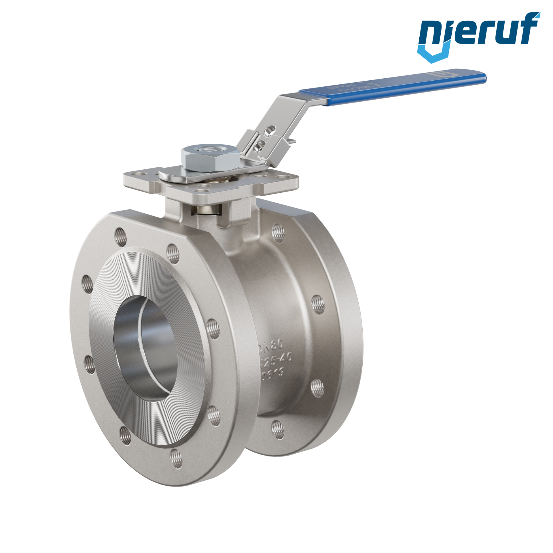 valvola a sfera dal design compatto DN80 PN40 FK04 acciaio inossidabile 1.4408