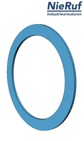 Flanschdichtung DN20 PN10/16/25/40 27x61x2 Klingersil C 4400