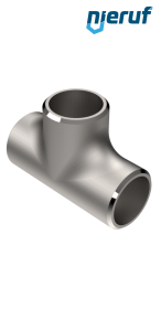T-Stück (geschweißt) 76,1 x 2,0 Edelstahl 1.4541