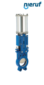 Stoffschieber DN 50 SR02 EPDM pneumatischer Antrieb doppeltwirkend