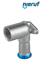 Deckenwinkel 90° Pressfitting I DN15 - 18,0 mm Innengewinde 1/2" Zoll Edelstahl