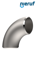 Rohrbogen (geschweißt) 90° 60,3 x 2,0 Edelstahl 1.4571