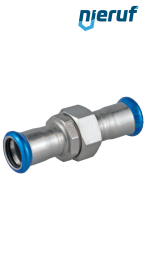 Durchgangsverschraubung Pressfitting I x I DN32 - 35,0 mm Edelstahl