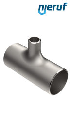 T-Stück (geschweißt) reduziert 60,3 x 2,0 auf 33,7 x 2,0 Edelstahl 1.4571