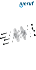 Verbindungsset Flansch/Flansch DN15 - 1/2" Zoll für Flansch PN10/16/25/40 Edelstahl