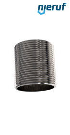 Gewindenippel 3/8" Zoll AG Edelstahl 316 L